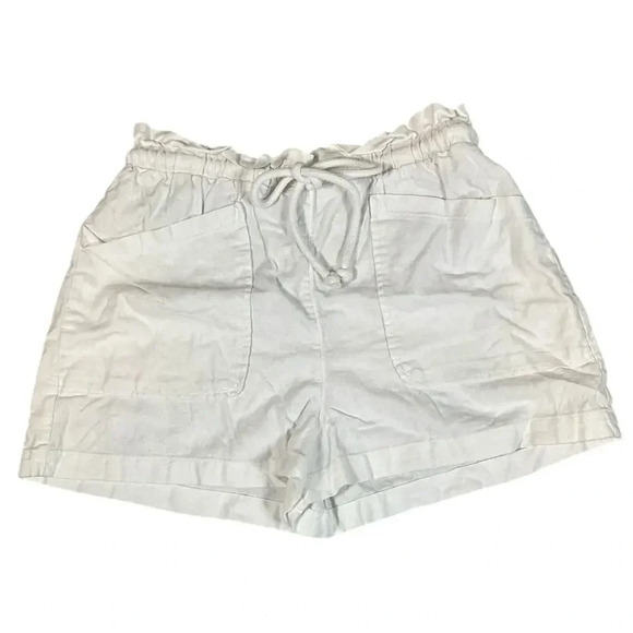 Universal Thread White Paperbag Casual Shorts Women's Small Pull On Drawstring - Picture 2 of 7
